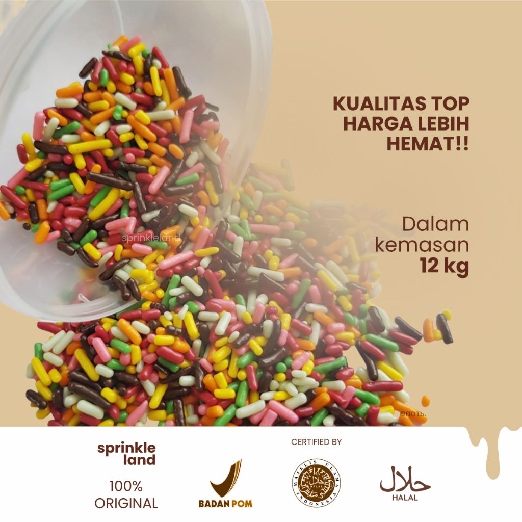 Meses Warna Warni Cokelat 12 kg Rasa Enak Good Quality Best Price