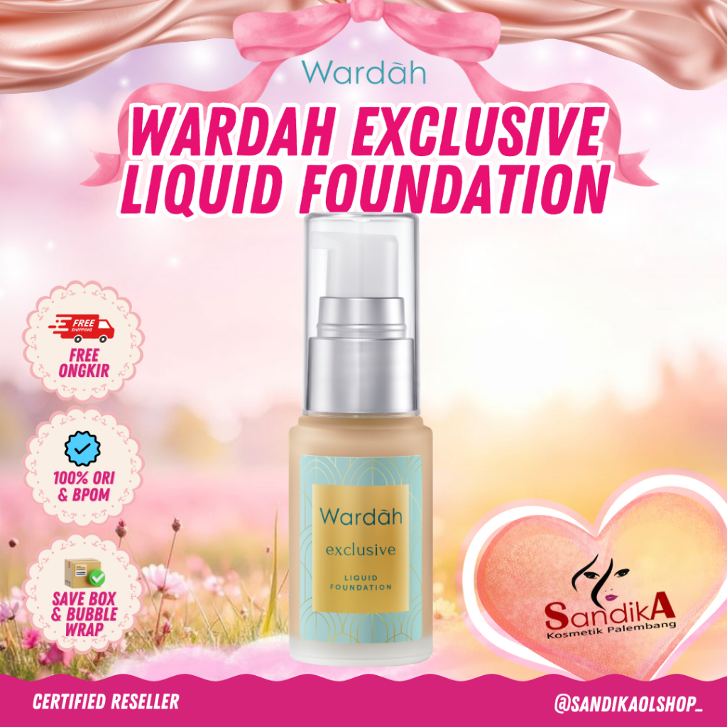 Wardah Exclusive Liquid Foundation/Wardah Liquid Foundation/Foundation Wardah