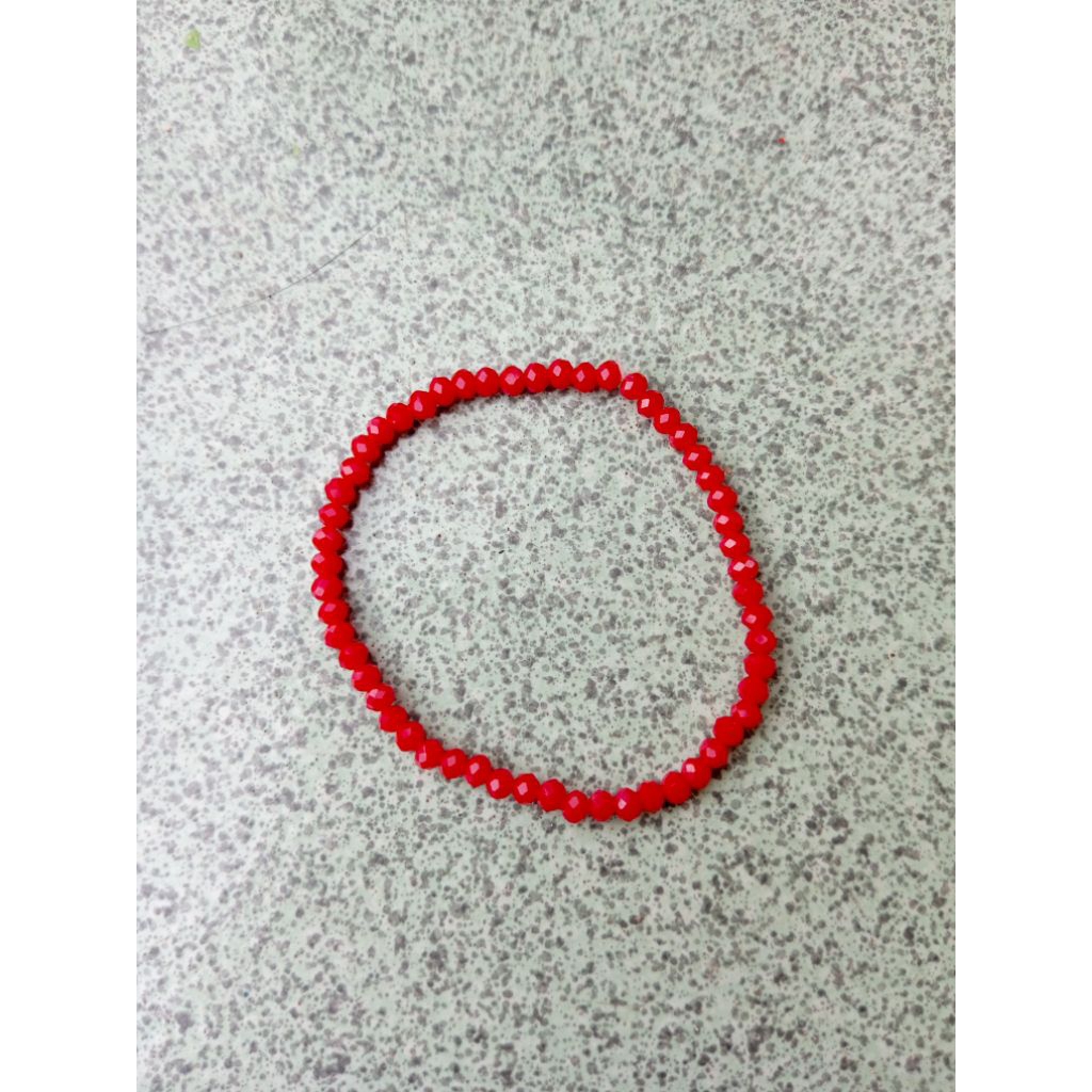 gelang kristal ceko 2mm,tali elastis