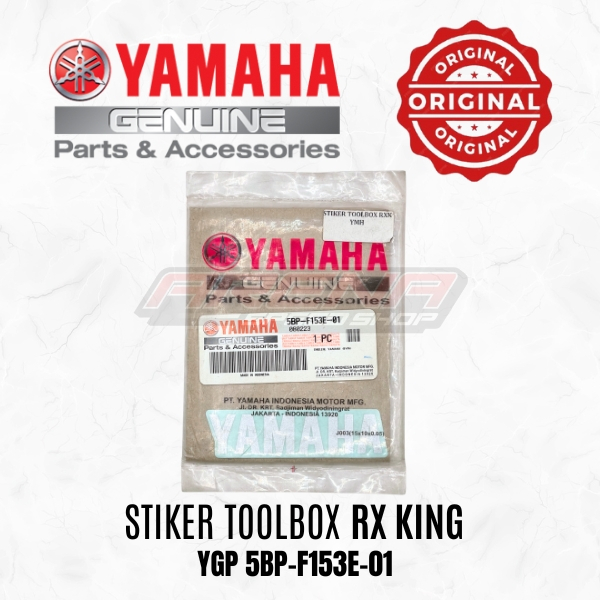 YGP 5BP-F153E-01 Emblem Yamaha ToolBox - Stiker Yamaha Tool Box Rx King RXK Original Yamaha