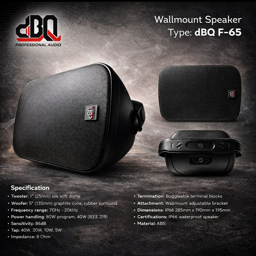SPEAKER WALLMOUNT DBQ / SPEAKER DINDING DBQ / DBQ F-65