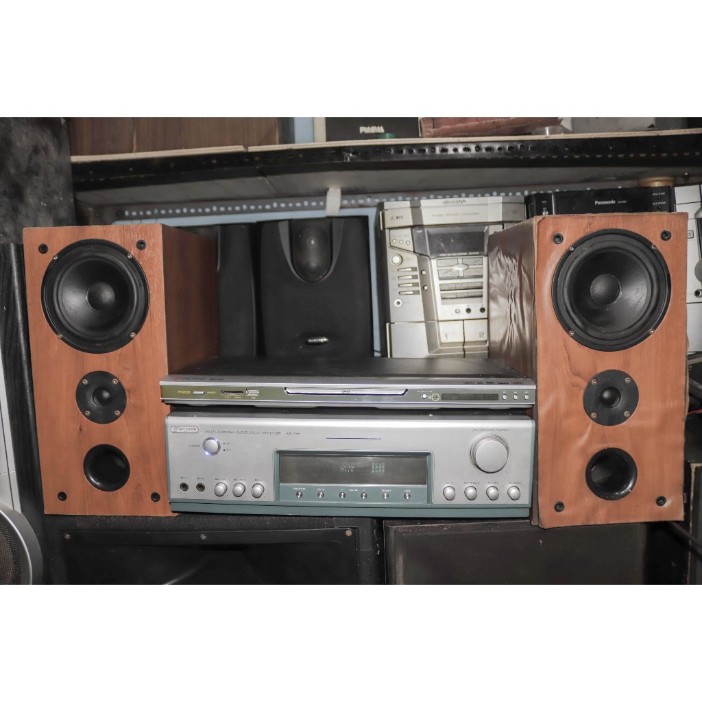 Ampli + speaker 1 set merk aowa type aw-25r second mantap