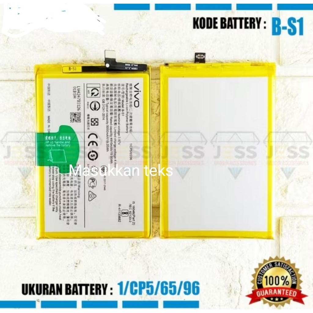 Baterai Batre baterai vivo Y21 2020 / Y21s / Y21A / Y21T Original Batre Baterai vivo B-S1 Original B