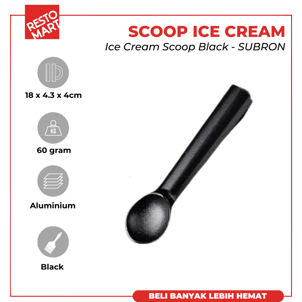 Ice Cream Scoop / Sendok Ice Cream / Aluminium Ice Cream Scoop SUBRON Aluminium (2726014)