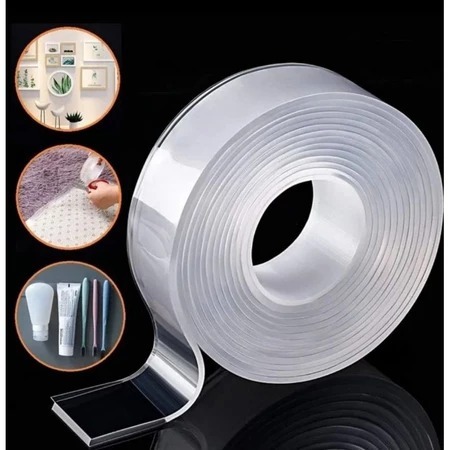 Double Tape Nano Bening Crystal Nano double Gel Grip Grape tape 2 sisi