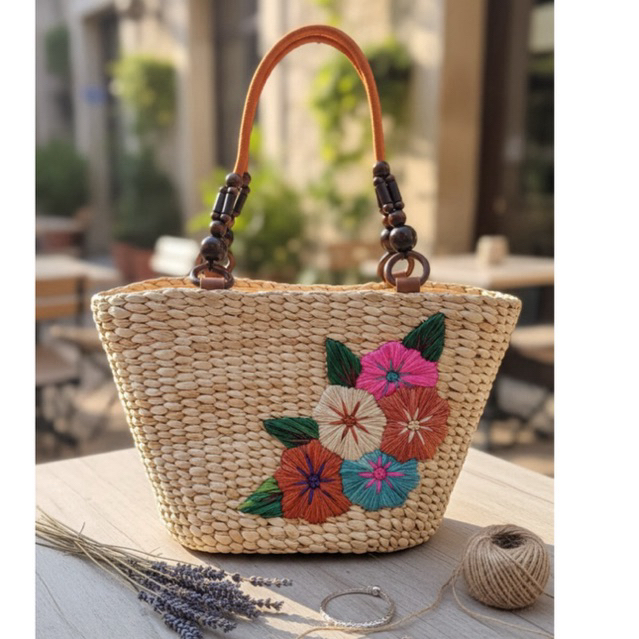 tas enceng ember sulam