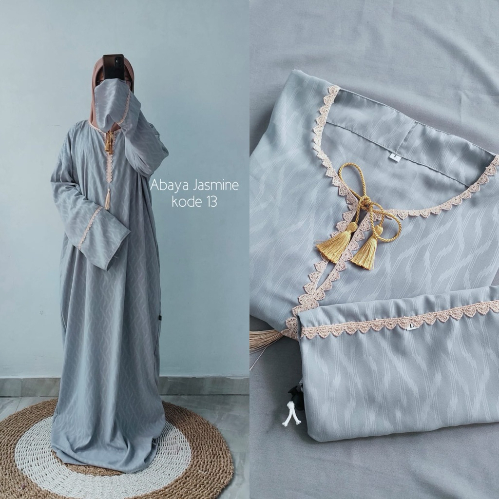 ABAYA JASMINE || ABAYA ARAB JETBLACK EMBOS