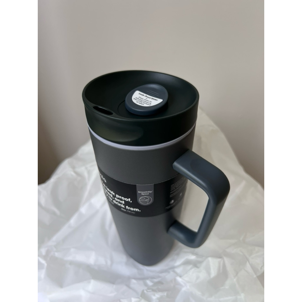 -Readystock- Owala Smoothsip Slider With Handle 24 Oz Moonlit Shadow Coffee Tumbler