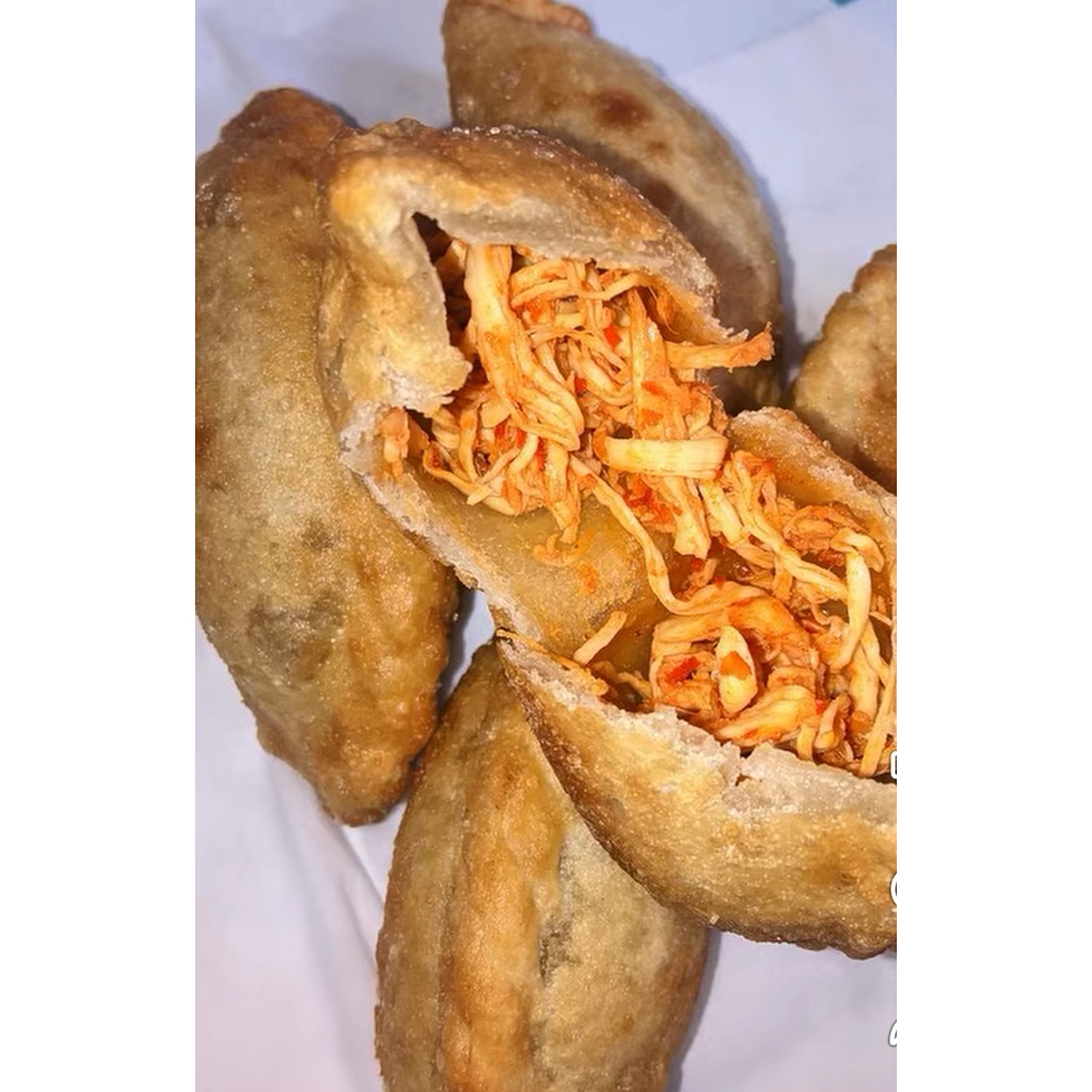 CIRENG_bunting_ISI_AYAM_suwir_pedas_daun_jeruk