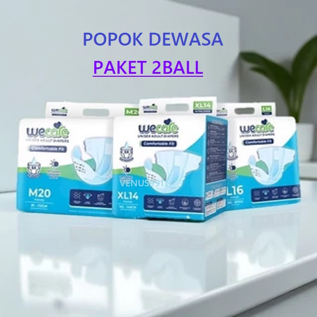 WeCare POPOK DEWASA 2BALL M20 L16 XL14 / POPOK LANSIA PEREKAT