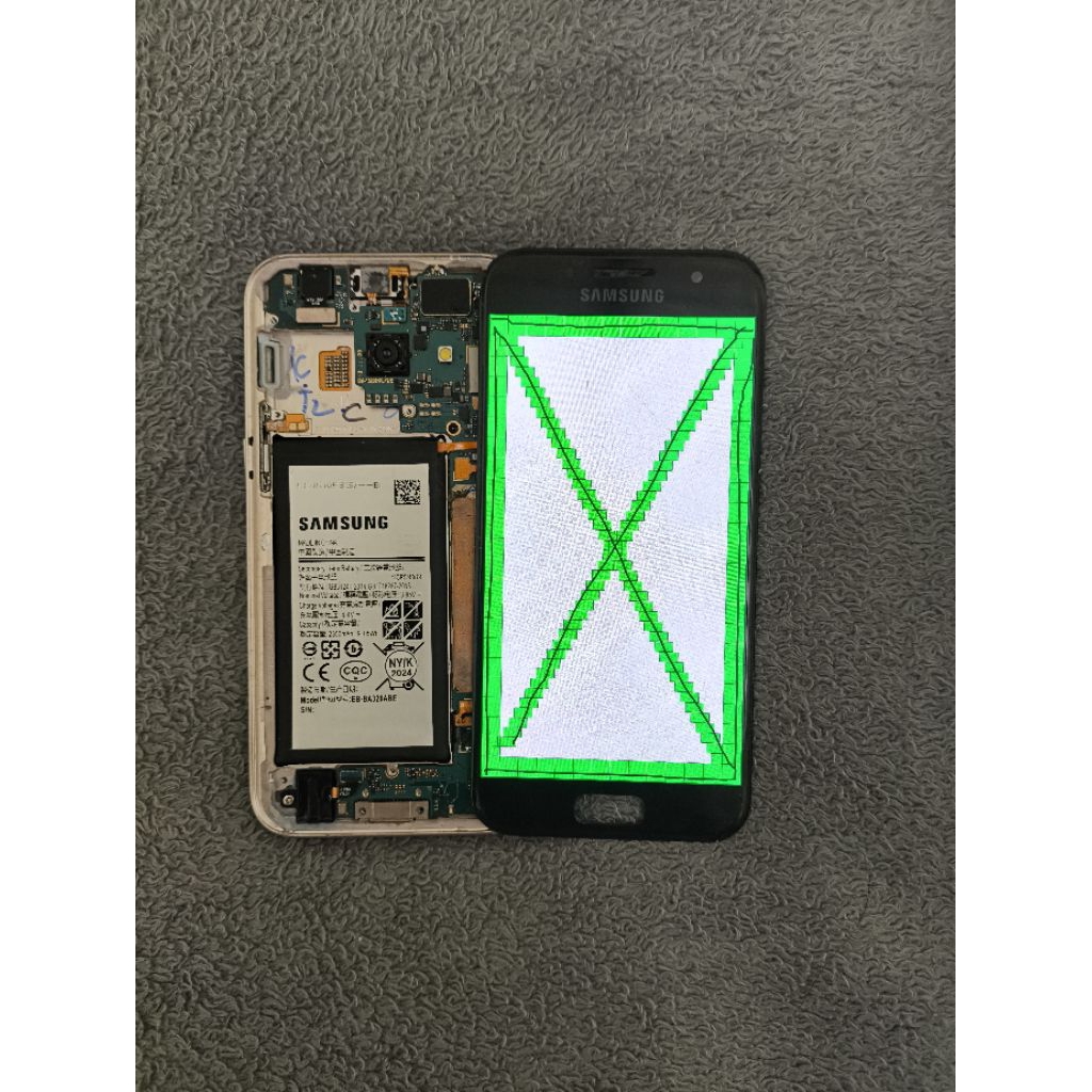 LCD SAMSUNG A3 2017 ORIGINAL COPOTAN NORMAL