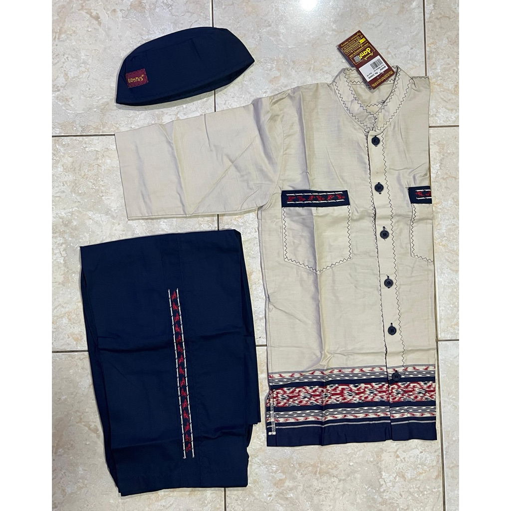 Rumah Dannis | Baju Muslim Koko Anak Laki-Laki Size 10 Usia 10-11 Tahun Setelan Lebaran Dannis
