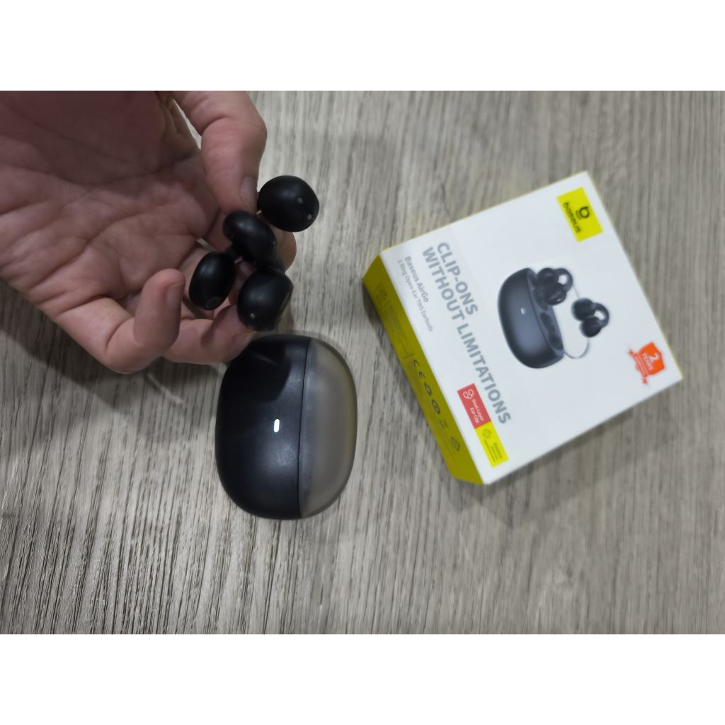 preloved baseus air go 1 ring black TWS wireless bluetooth