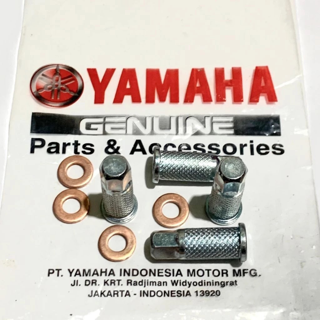( 1 Set ) Mur Head Nanas Plus Ring Silinder Head Kop Yamaha Force 1 FIZR Poswan Jupiter Z Vega R RX 