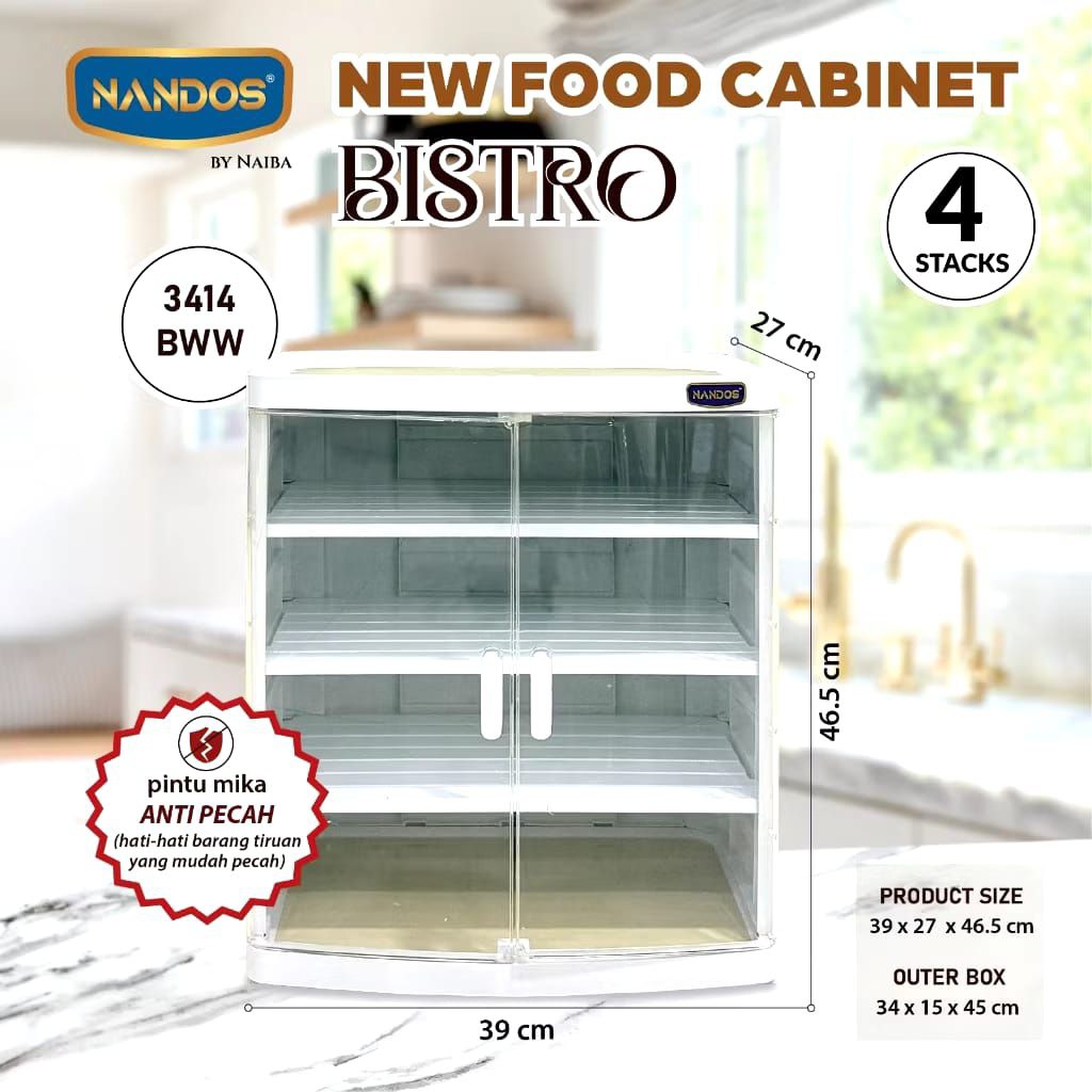 Food Kabinet 4 Susun Nandos/Rak Lauk 4 Susun/Rak Serbaguna 4 Susun