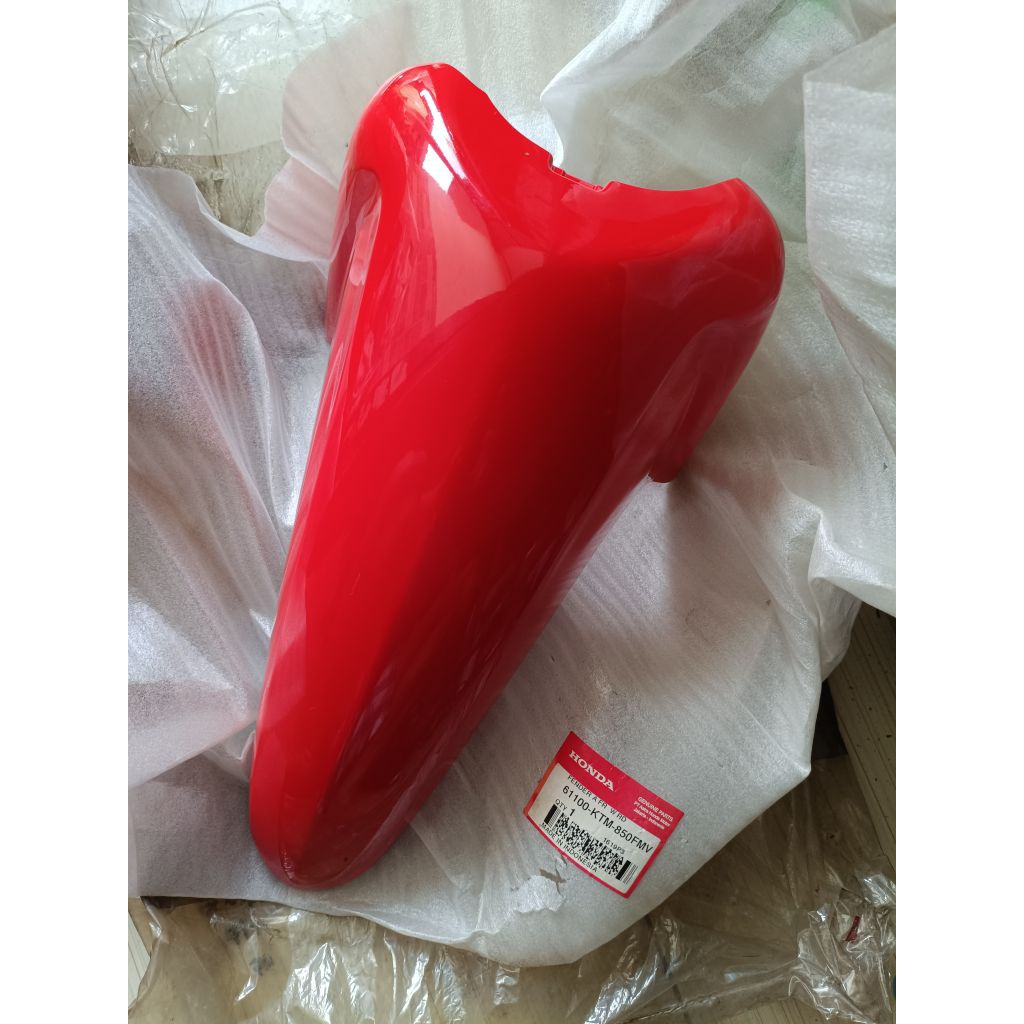 Spakbor slebor sayap depan Supra x 125 lama merah cabe Asli Honda