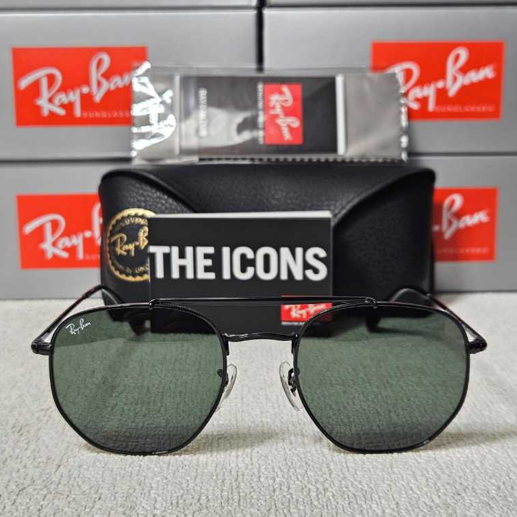 Kacamata Rayban The MARSHAL RB3648 OO2 Black Lens Green Original