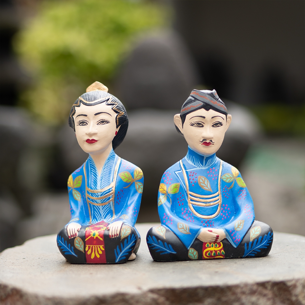 Miniatur Patung / Hiasan Pernikahan Seserahan Adat Jawa / Dekorasi Mahar Nikah Bahan Fiberglass Resi