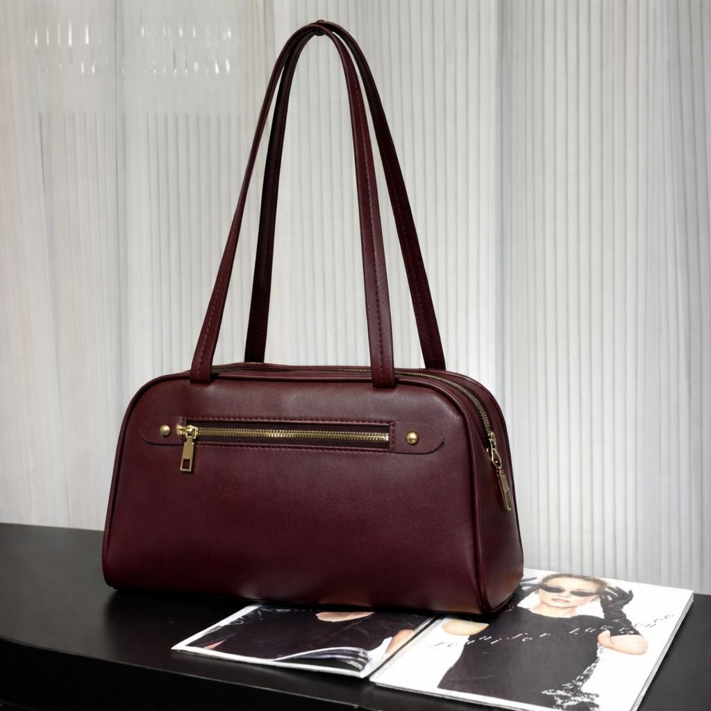 Tas Wanita Simple Elegan – Shoulder Bag Hitam, Cocok Kerja & Jalan