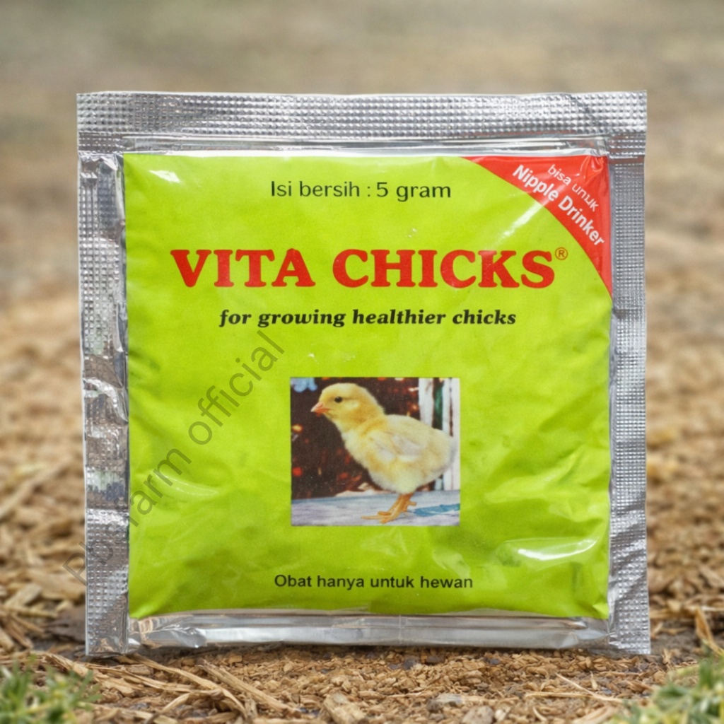 VITA CHICKS Vitamin Ayam 5g Mencegah Kekurangan Vitamin Meningkatkan Daya Tahan Tubuh