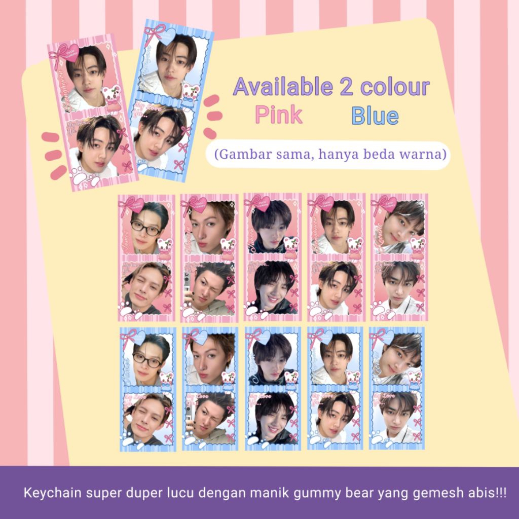 Juleashop Keychain Photostrip Cortis/ Cortis Clear Keychain Acrylic/ Gantungan Kunci Cortis/ Ganci