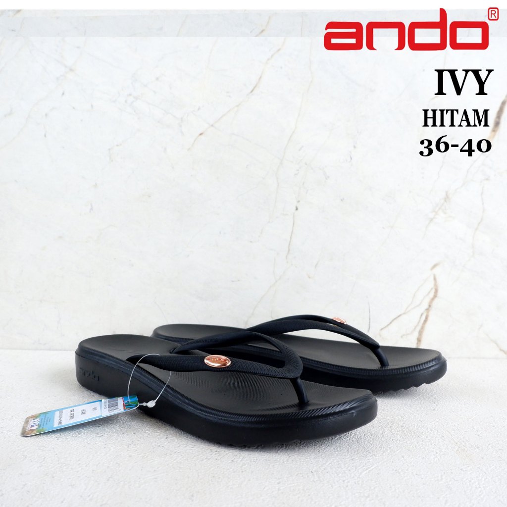 Sandal wanita ANDO wedges - IVY / GLAMOUR - size 36-40 - sandal wanita - sandal santai - sandal japi