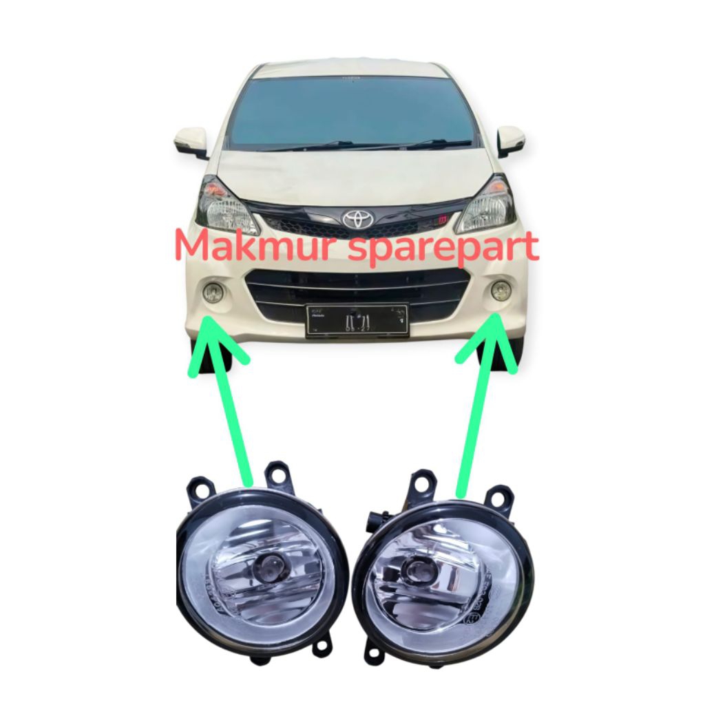 foglamp fog lamp avanza xenia VVT-i 2004-2011foglamp avanza xenia old