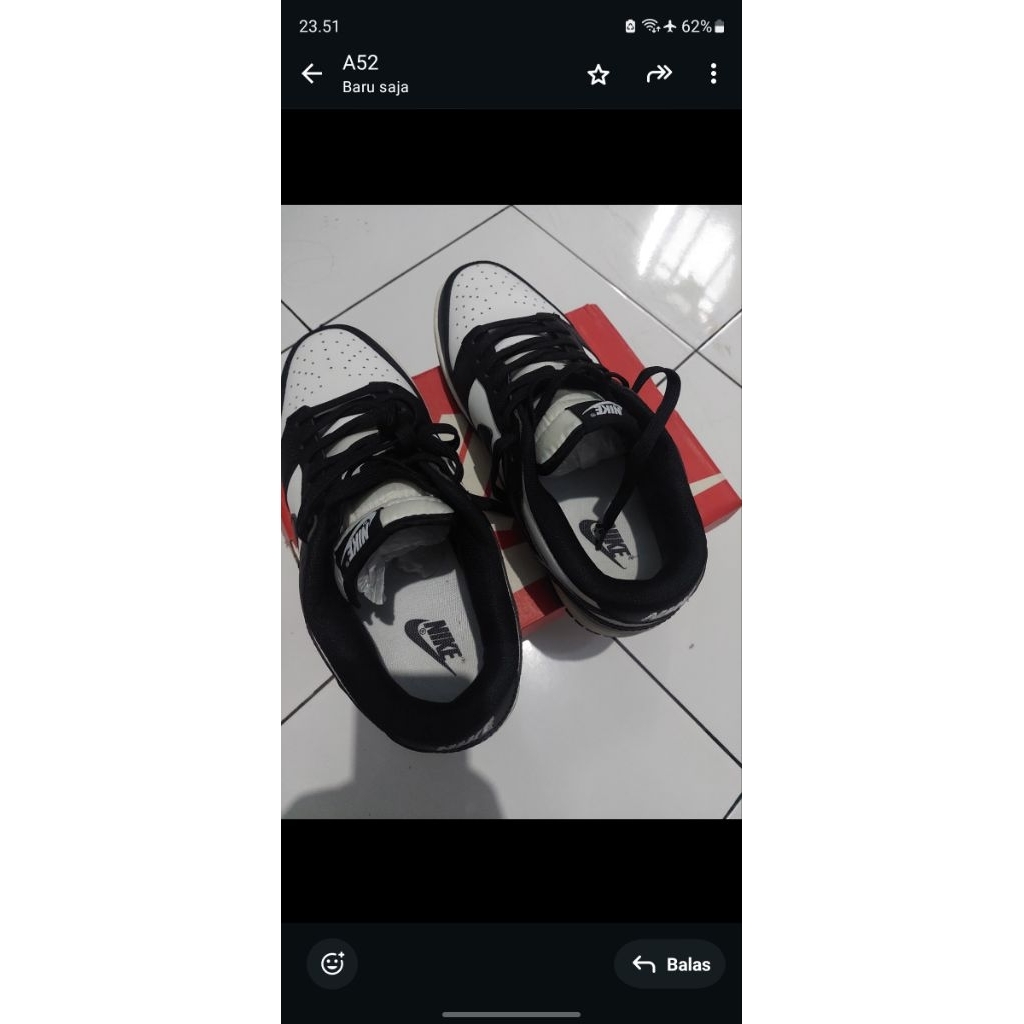 Preloved nike dunk panda