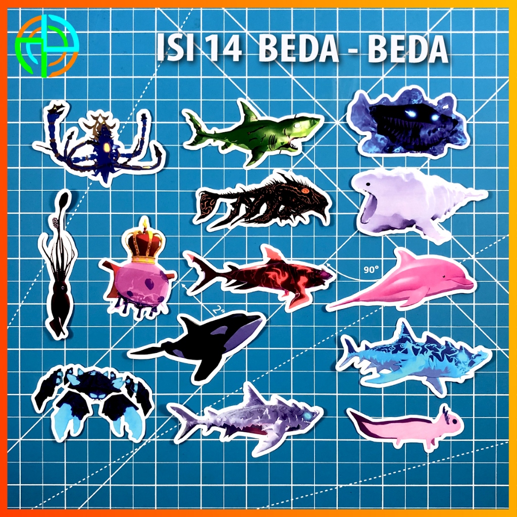 Stiker / Tempelan Roblox FISH IT - ROBLOX Fisch Fish It ANAK ANAK LUCU