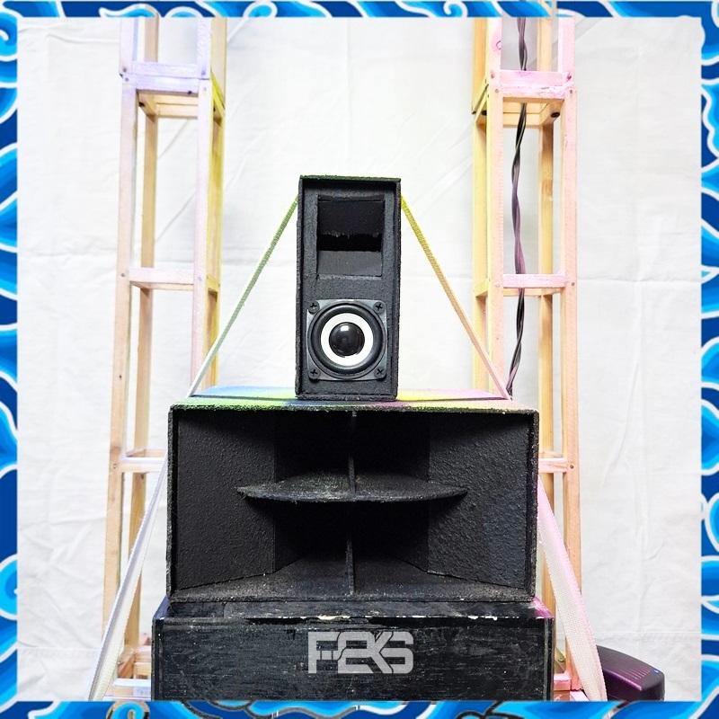 Miniatur sound system paket lengkap siap check sound tinggal bunyi box cla double 3 inch sound horeg