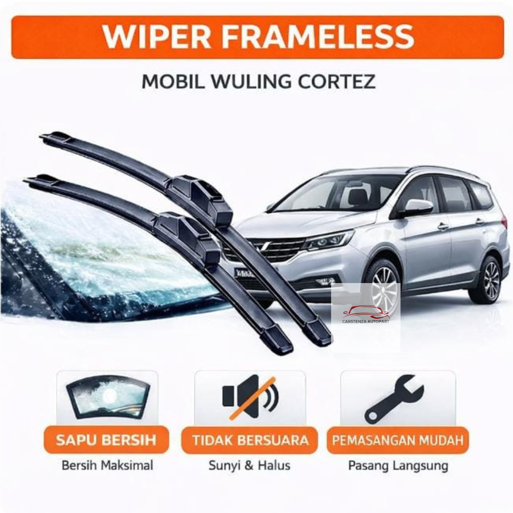 Wiper Wuling Cortez Frameless Wiper Wuling Cortez Aksesoris Mobil Wiper Wuling Cortez Depan 1 Set