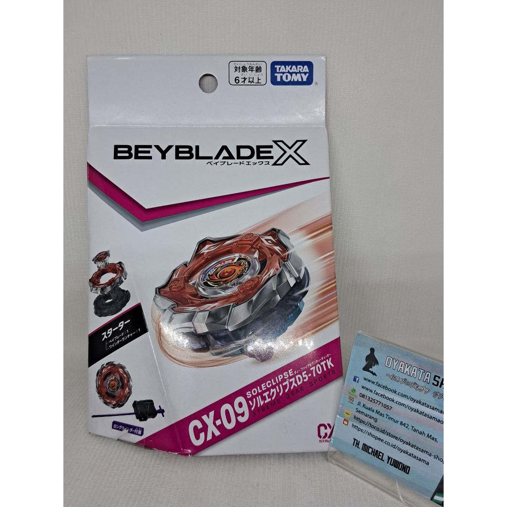 Beyblade X CX-09 Sol Eclipse D 5-70 TK Bit Turn Kick Starter Set Takara Tomy