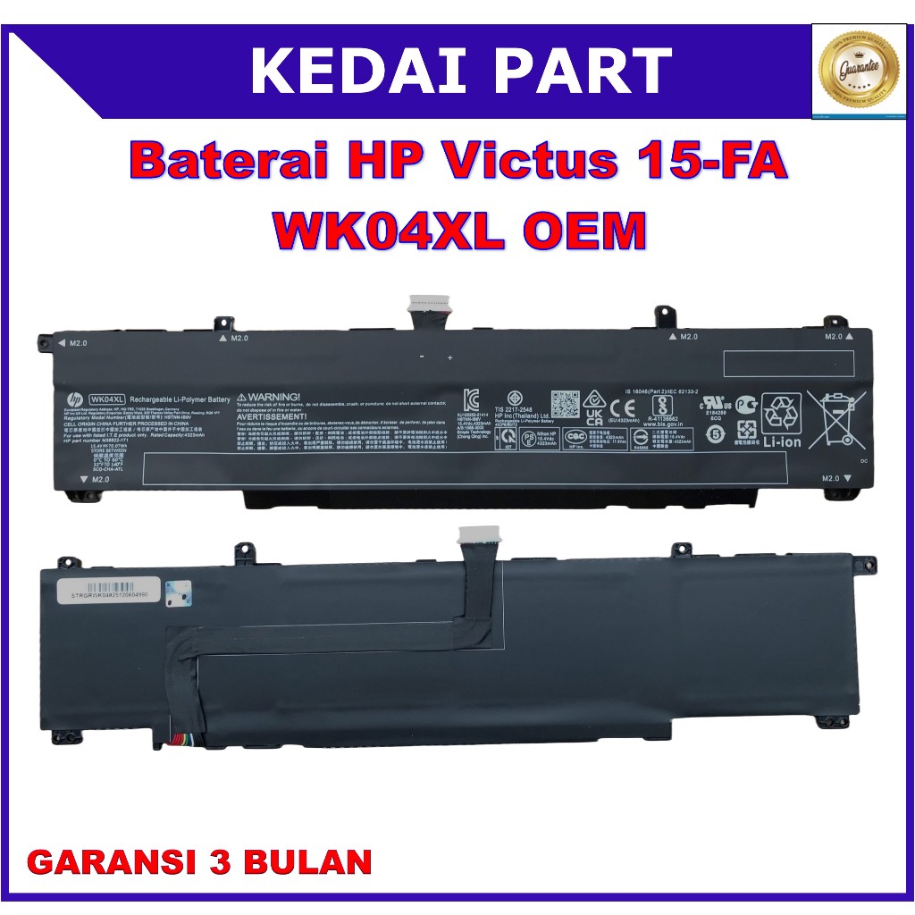 Baterai HP Victus 15-FA 15-FB 15-FB0012AX WK04XL HSTNN-OB2C M38822-171