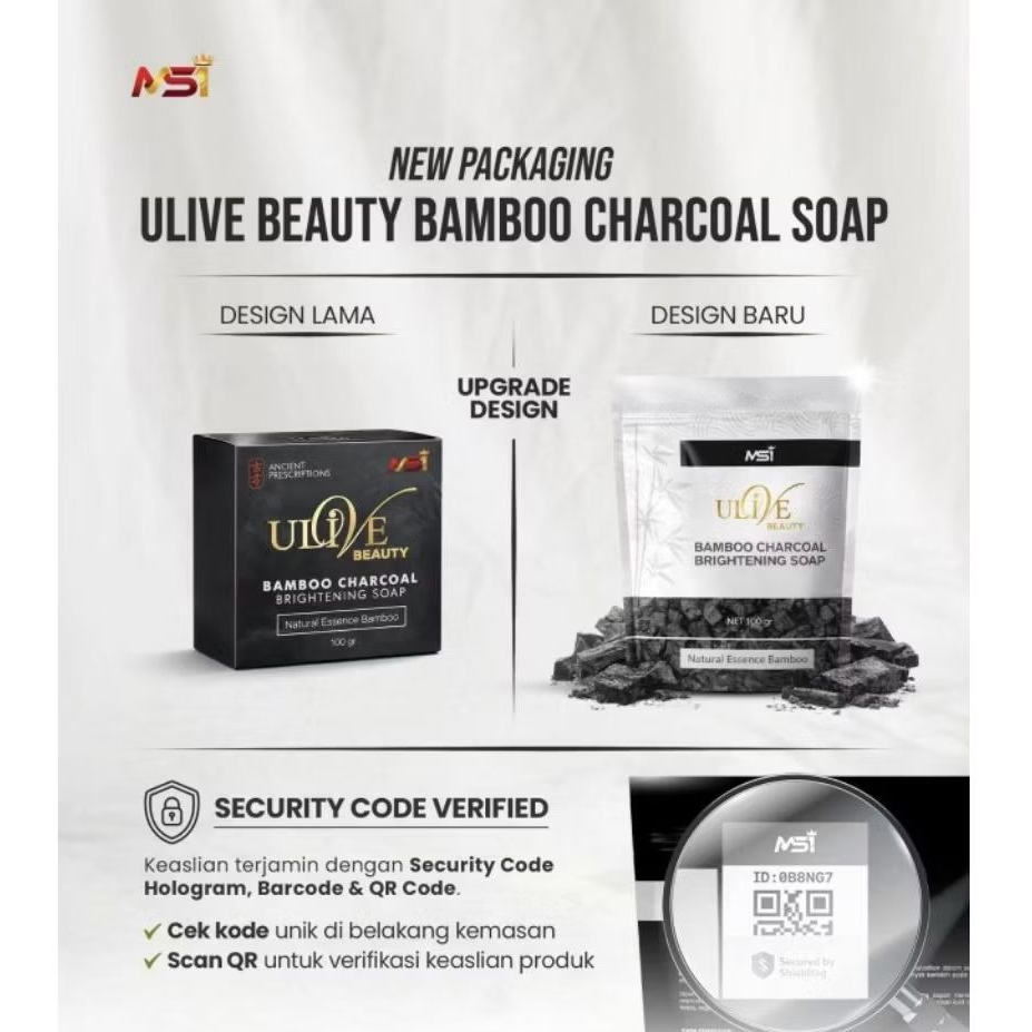 ULIVE BEAUTY BAMBOO CHARCOAL SOAP