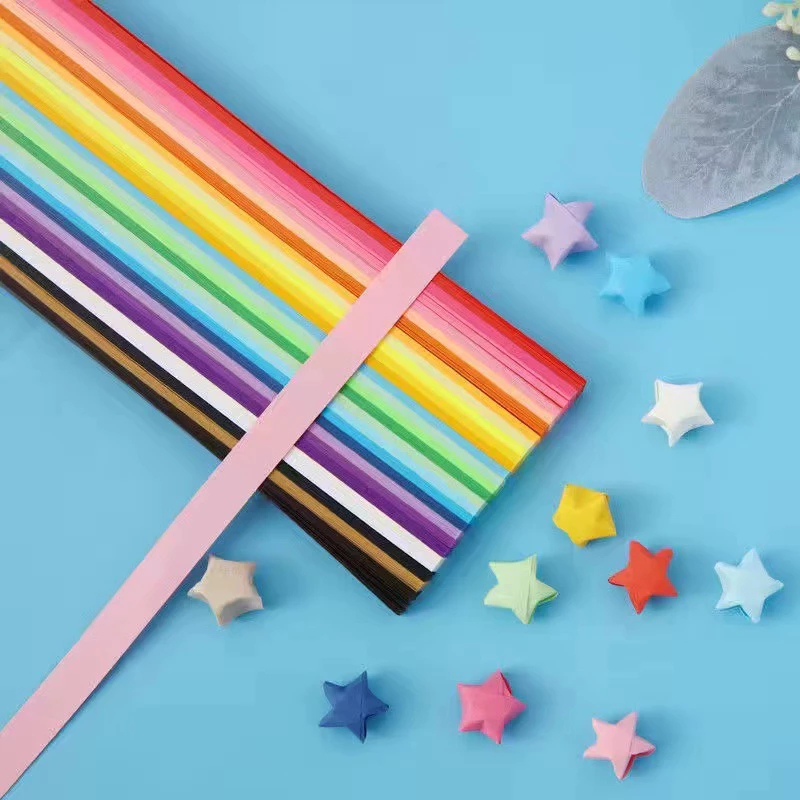 Kertas Bintang Luck Star Origami Paper Rainbow Kertas Origami Bintang