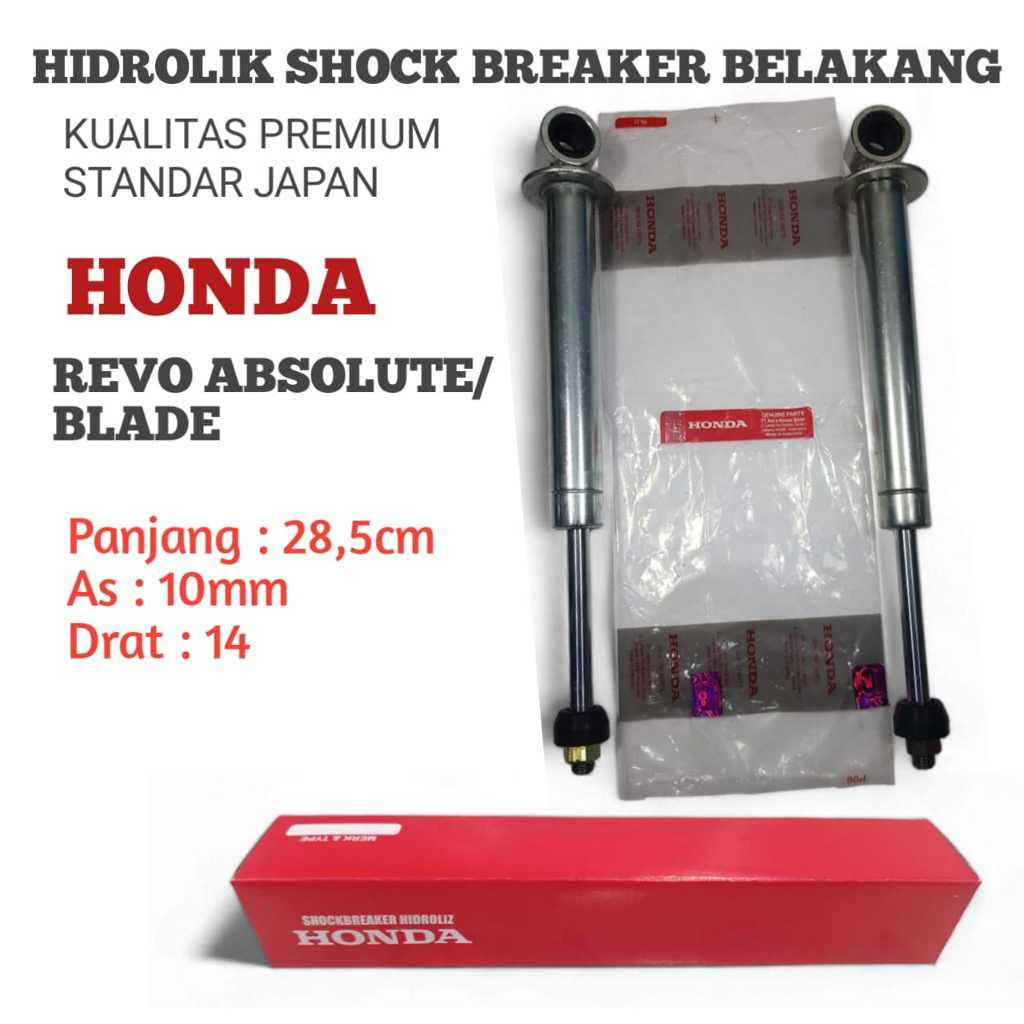 HIDROLIK SHOCK BREAKER BELAKANG HONDA REVO ABSOLUTE/ BLADE KUALITAS PREMIUM STANDART JAPAN Panjang 2