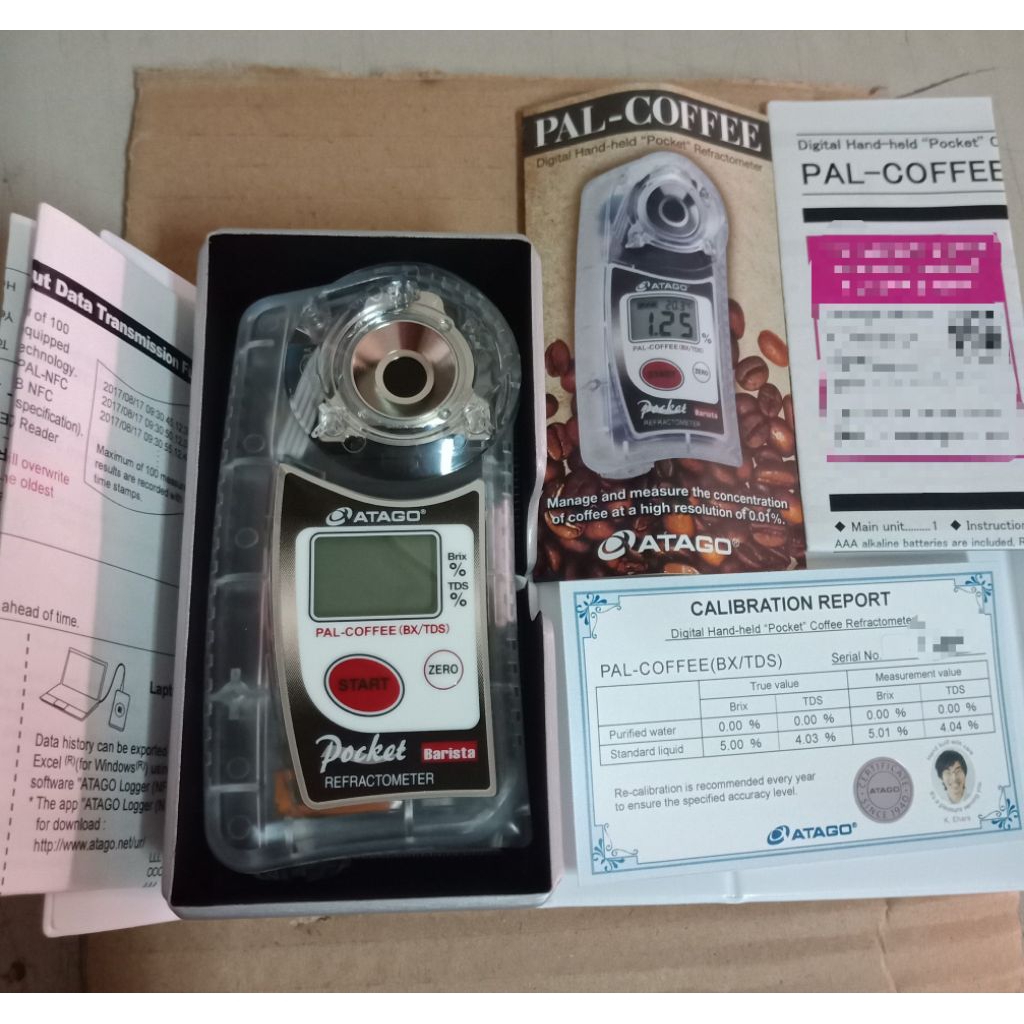 PAL-COFFEE (BX/TDS) ATAGO, Refractometer for Coffee