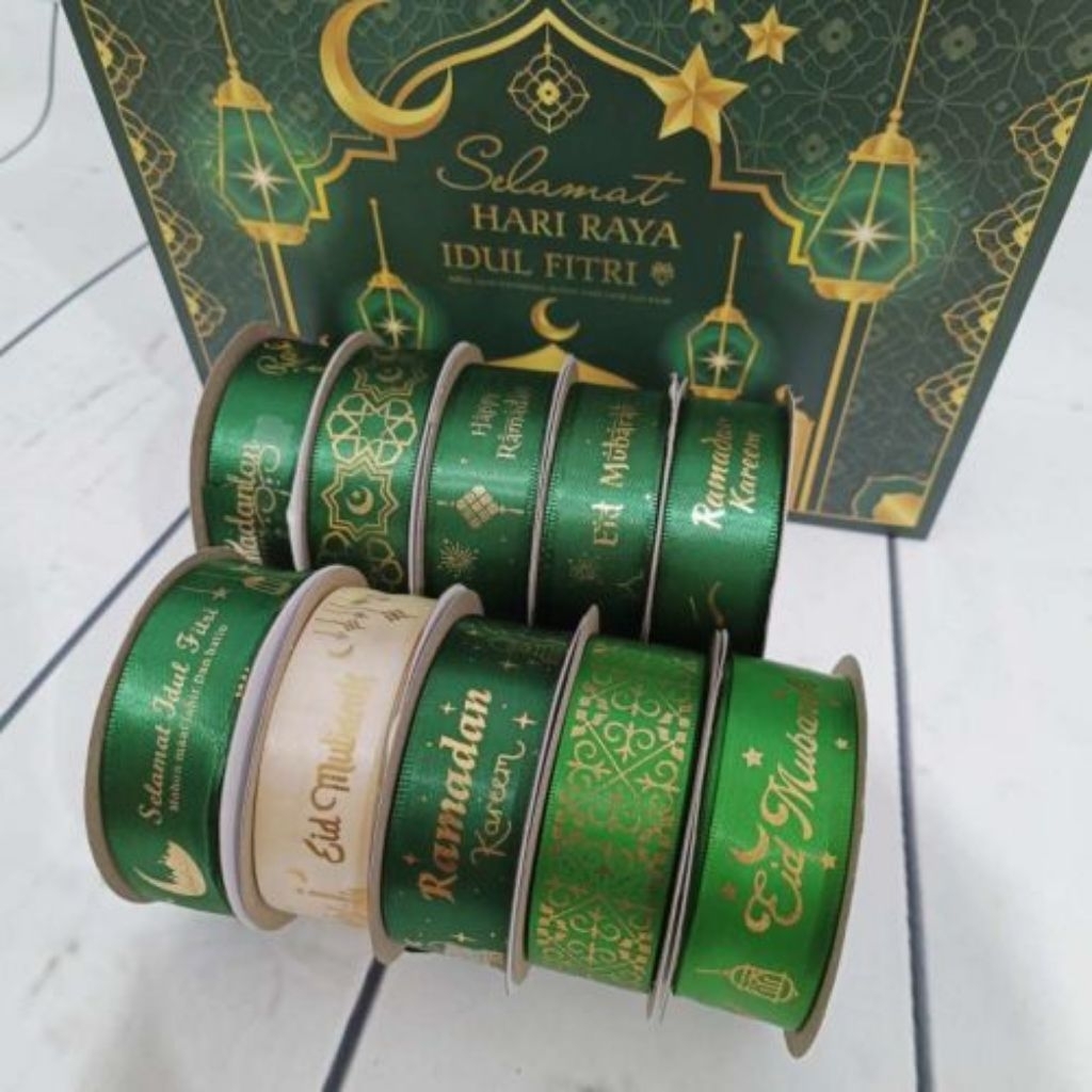 1Roll Dekorasi Hampers Pita Ramadhan Idul Fitri