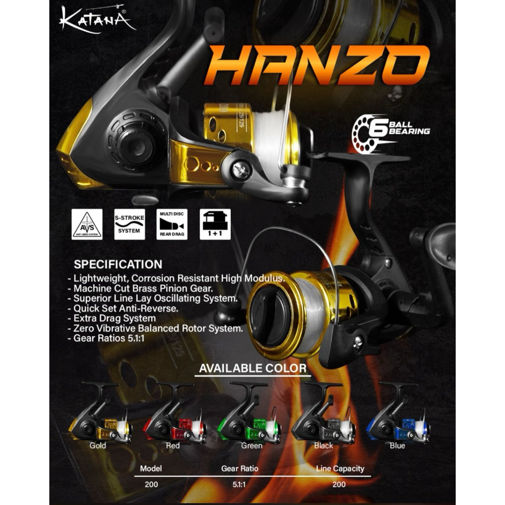 REEL KATANA HANZO 200
