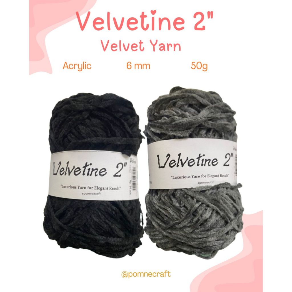 New VELVET YARN 2MM