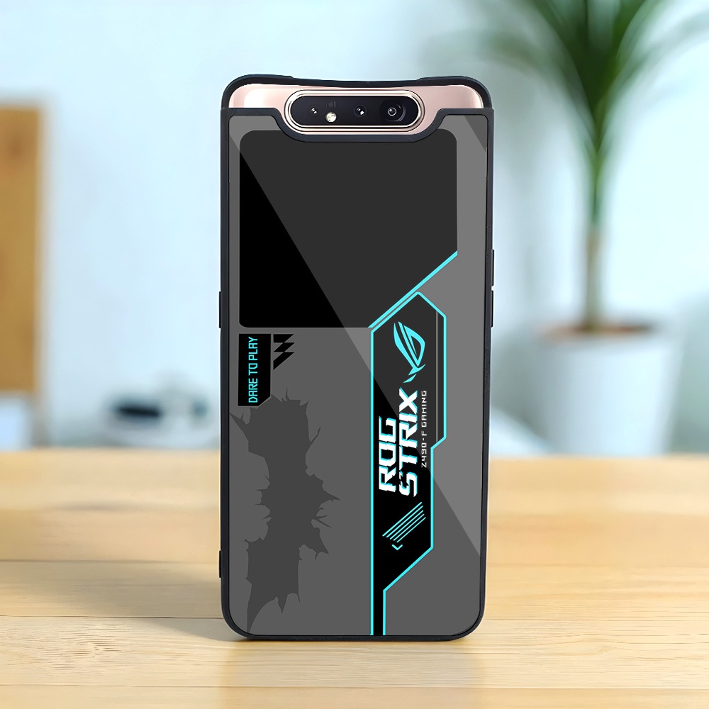 Case Glass Kilau For samsung A80 - case hp - case kilau samsung a80 - Casing Handphone samsung A80 [