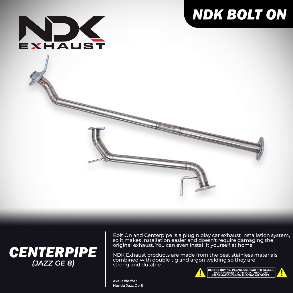 NDK KNALPOT MOBIL HONDA JAZZ CENTERPIPE RACING CUSTOM SEMUA HONDA JAZZ L SERIES NDK EXHAUST