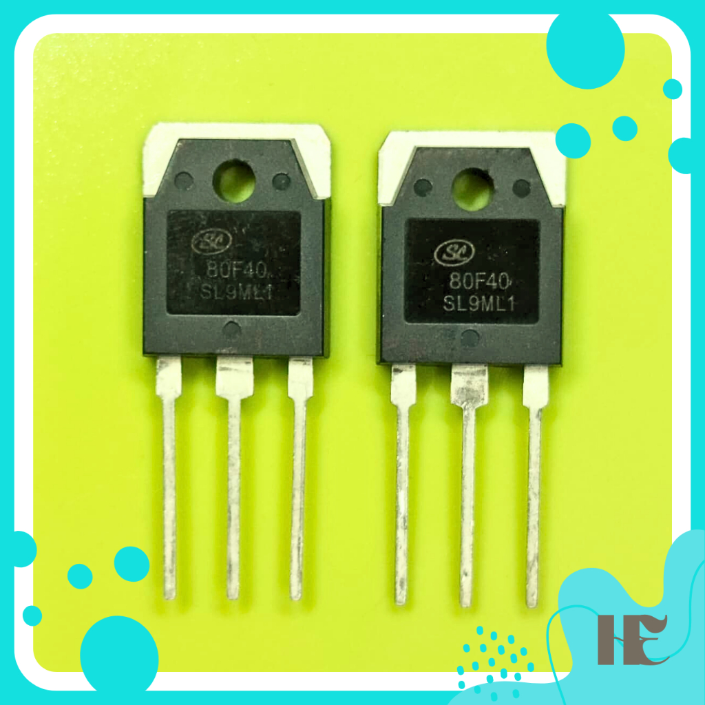 MOSFET 80F40 SL80F40 SFR80F40PN Dioda Mesin Las 80A 400V To-3p Baru GARANSI