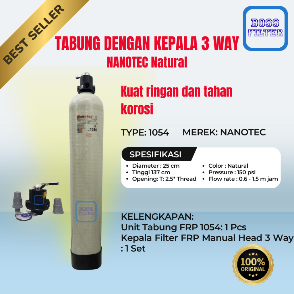 TABUNG FRP 1354 / TABUNG FILTER AIR FRP 1354 - NANOTEC 1354
