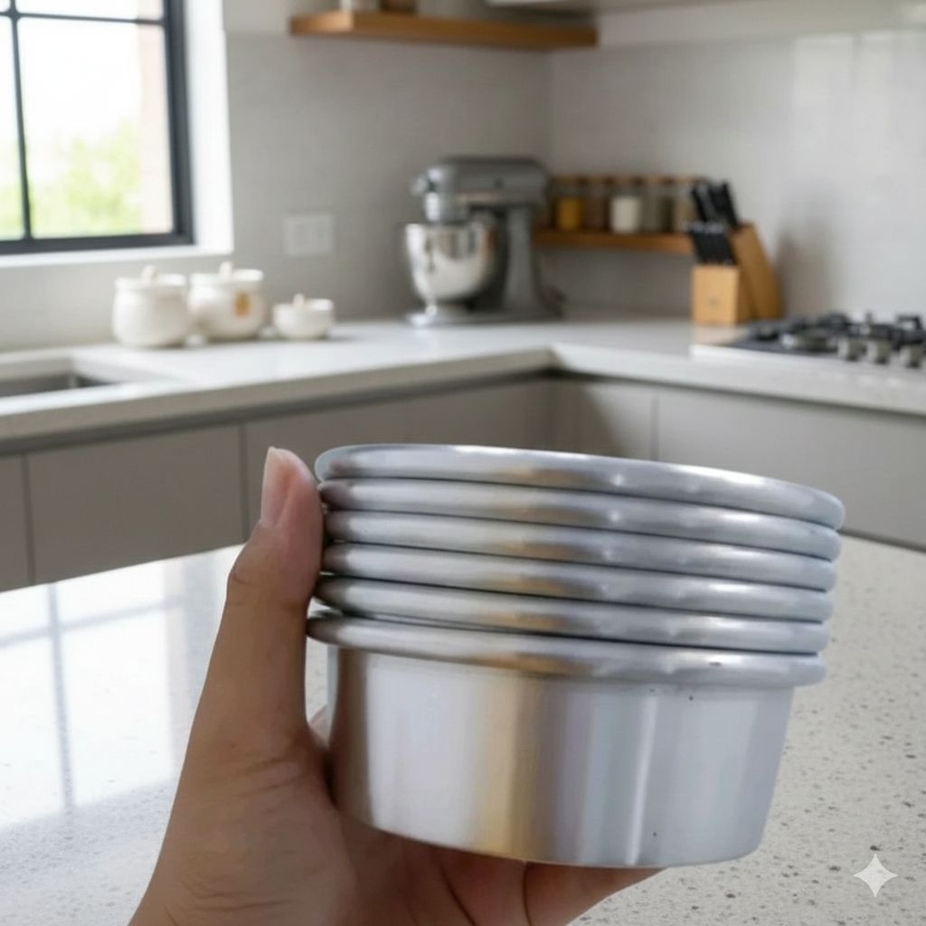 loyang bulat pres loyang cetakan cromboloni  DM 7 8 9 10 cm tinggi 5CM