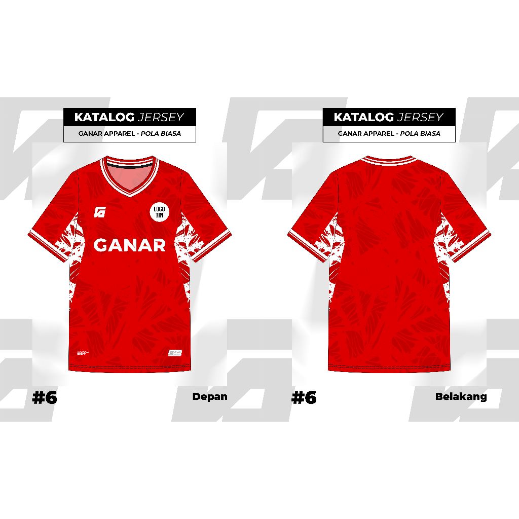 Jersey Futsal Custom Full Print - Jersey Futsal Bola Voli I Desain Bebas + Nama & Logo