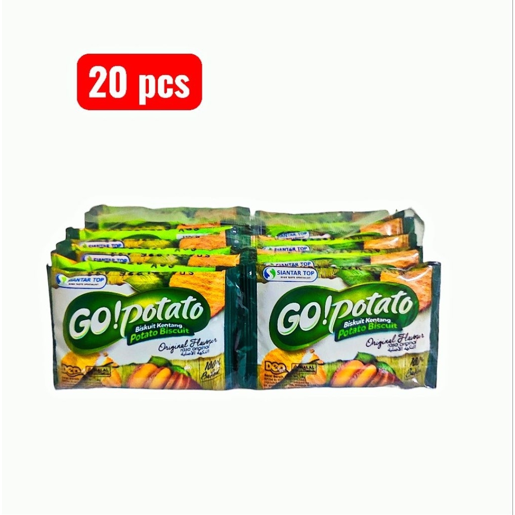 biskuit siantar top go potato 20 pcs