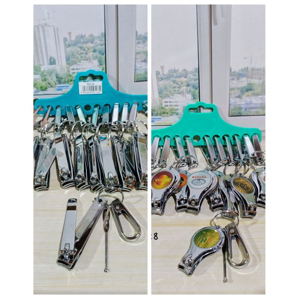 Grosir Gantungan Kunci Gunting Kuku Besi Stainless Lusinan Isi 12 Pcs / Gantungan Kunci / Ganci /