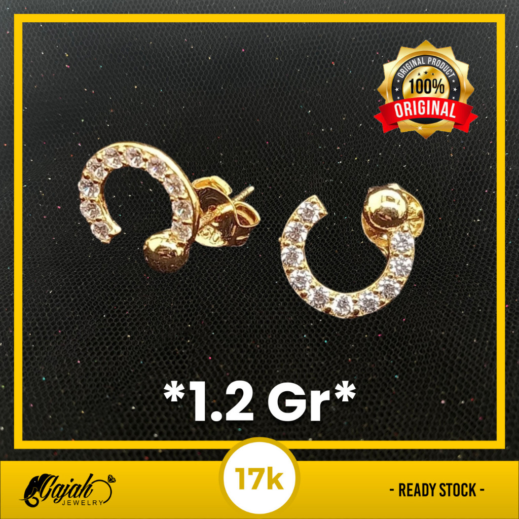 Anting Emas 17K - Toko Emas Gajah - 1.2 Gram 566