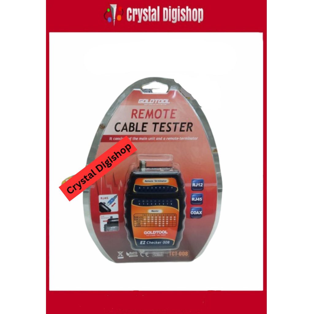 Goldtool TCT-008 EZ Checker for F / RJ12 / RJ45